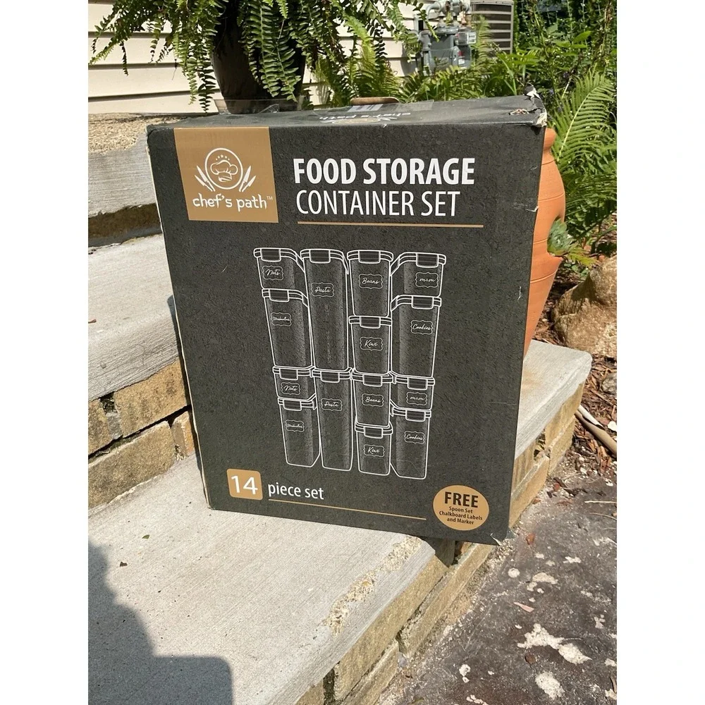 Chef's Path 14pc Airtight BPA-Free Food Storage Set Open Box
